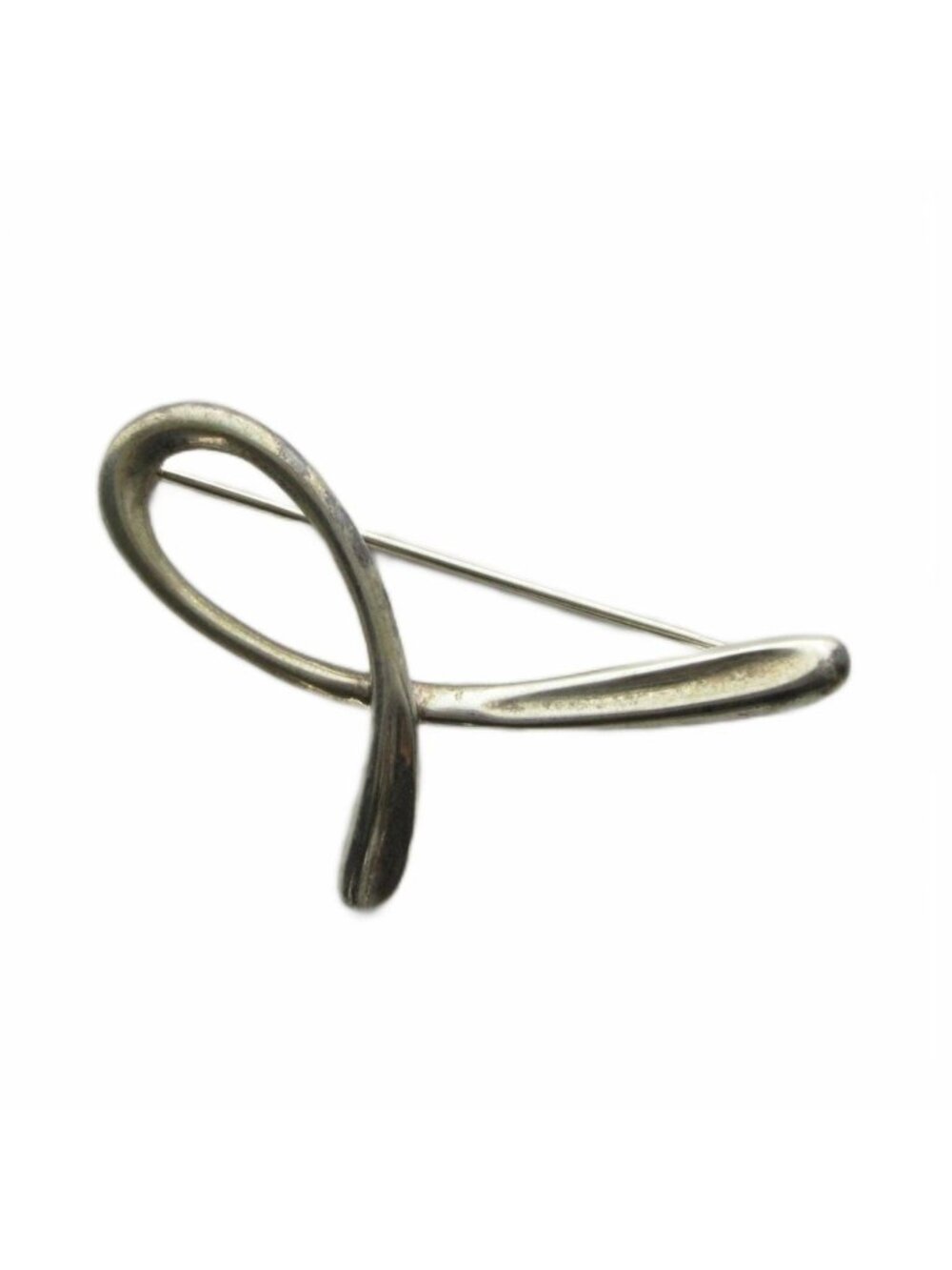 Tiffany & Co Alphabet Pin Brooch Logo Silver
